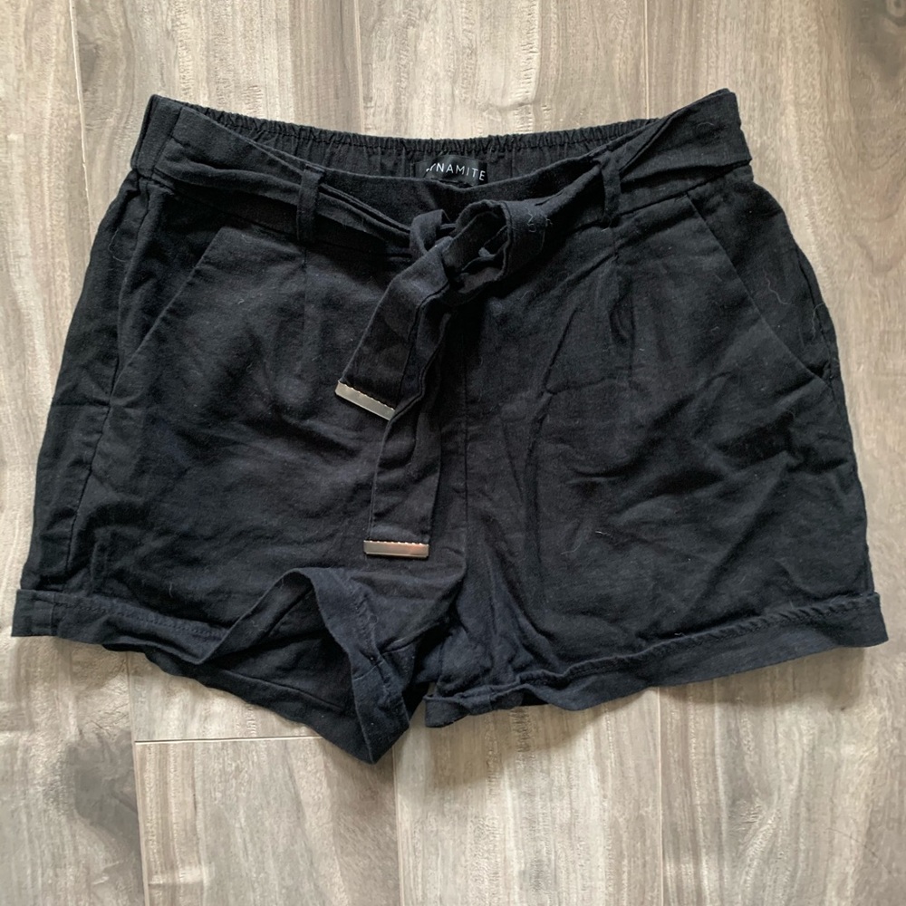 dynamite belt tie shorts
